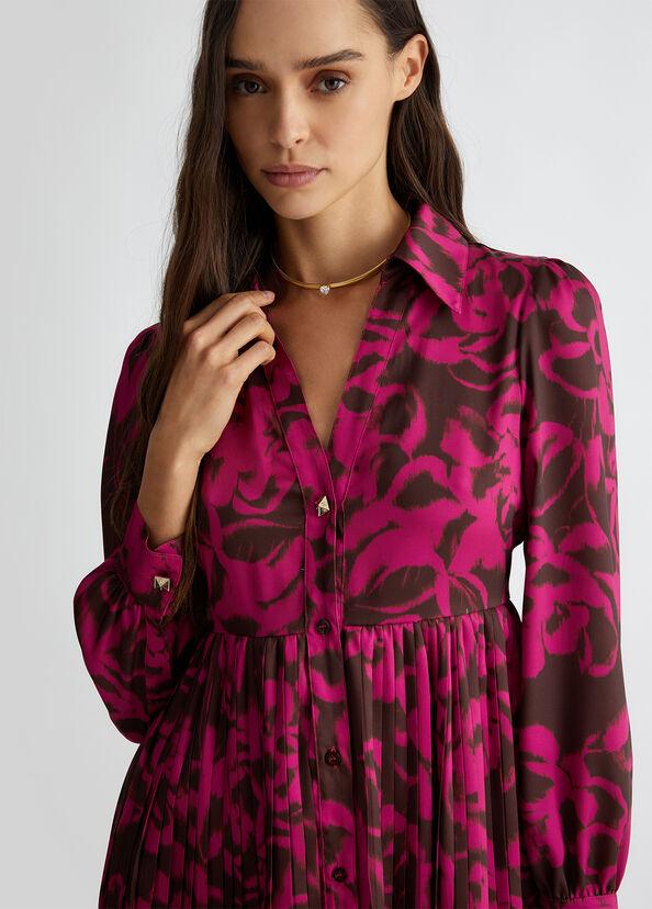 Liu Jo Vestito Chemisier In Twill Stampato