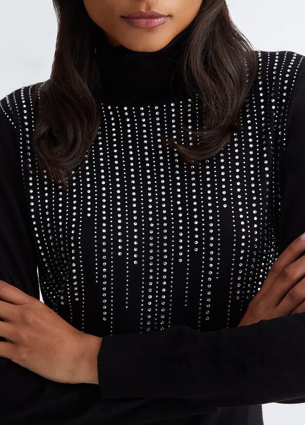 Liu Jo Vestito In Maglia Con Strass