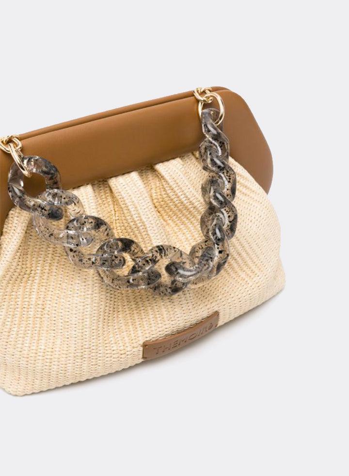 Themoirè BIOS STRAW SHELL / CARAMEL