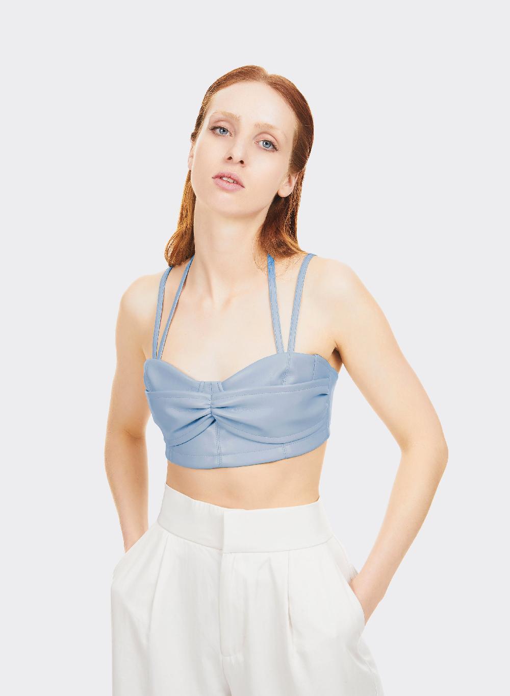 Themoirè BRALETTE VEGAN FABRIC LIGHT BLUE