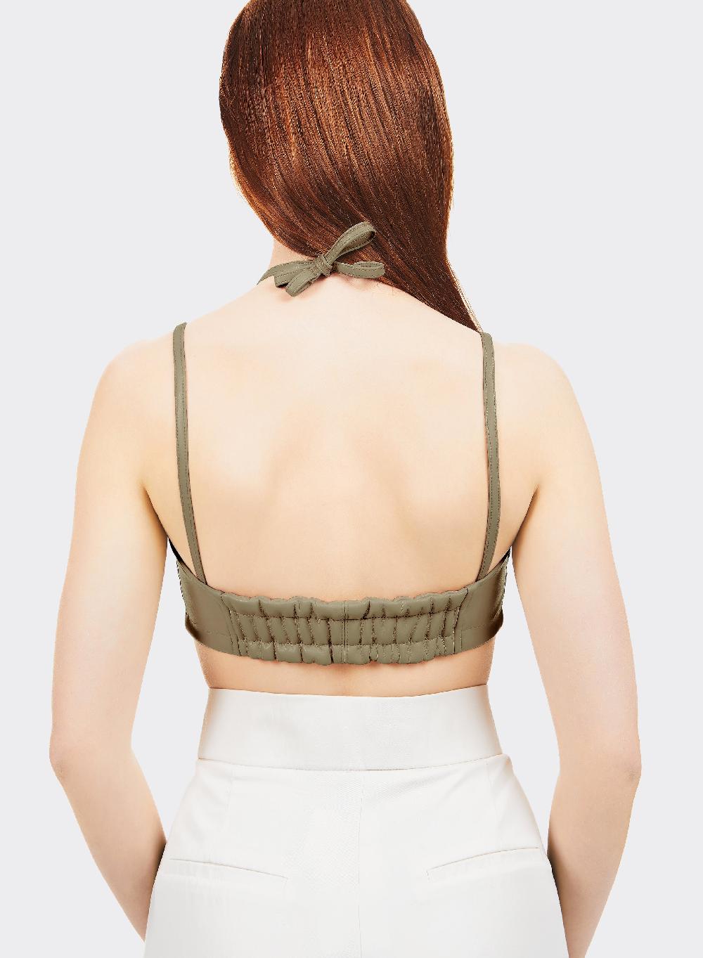 Themoirè BRALETTE VEGAN FABRIC MILITARY