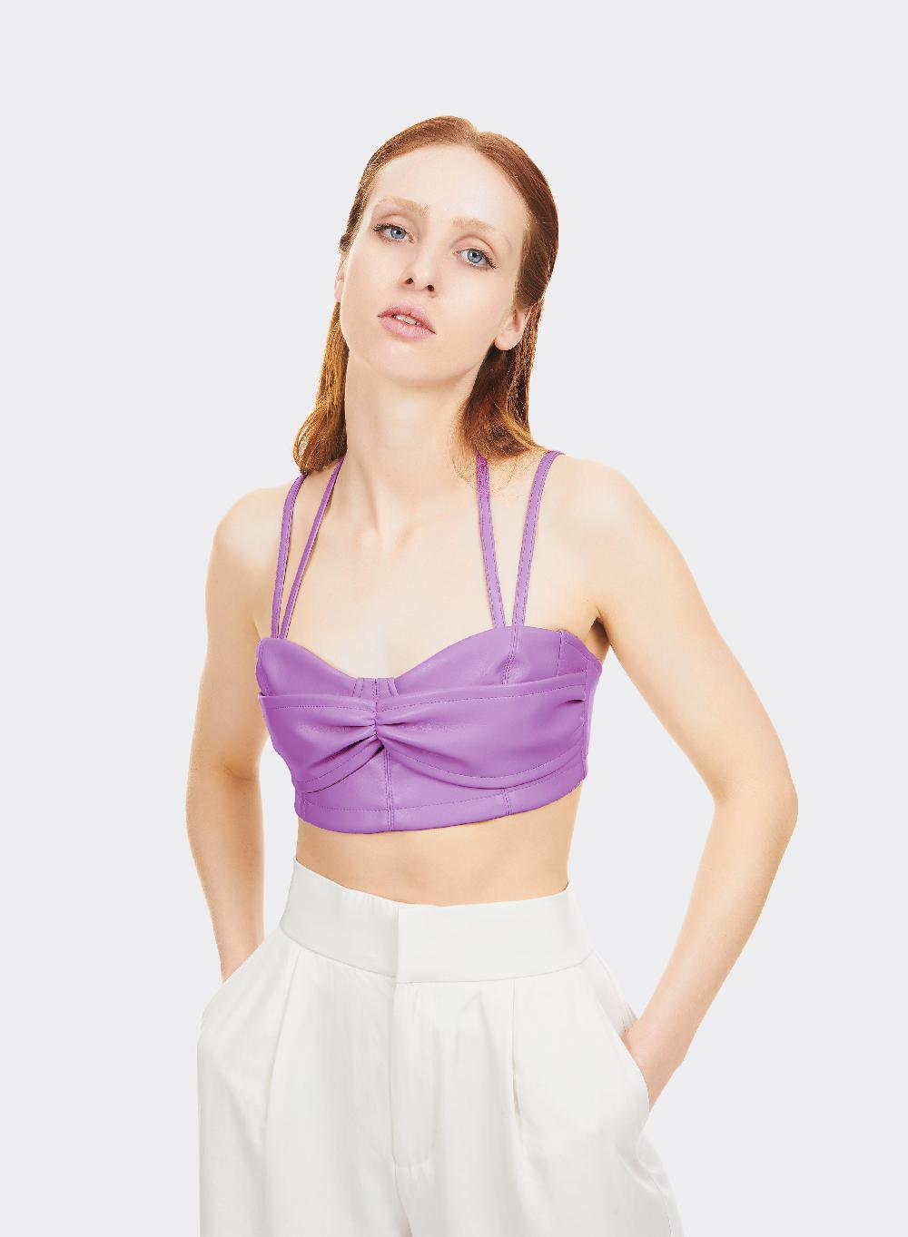 Themoirè BRALETTE VEGAN FABRIC VIOLET