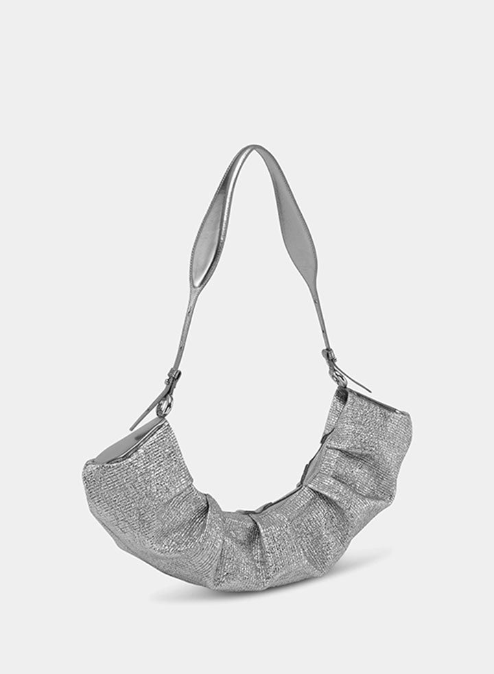 Themoirè CRISALI CRUMPLED LAMINATED SILVER