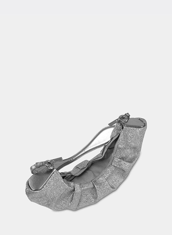 Themoirè CRISALI CRUMPLED LAMINATED SILVER