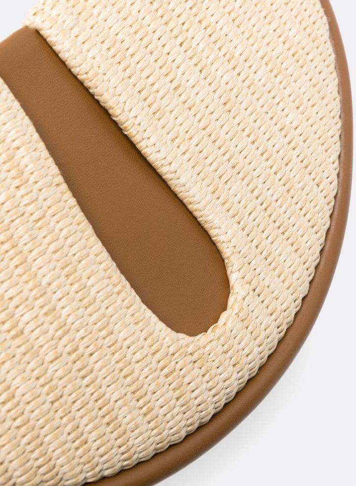 Themoirè EBE STRAW SHELL/CARAMEL