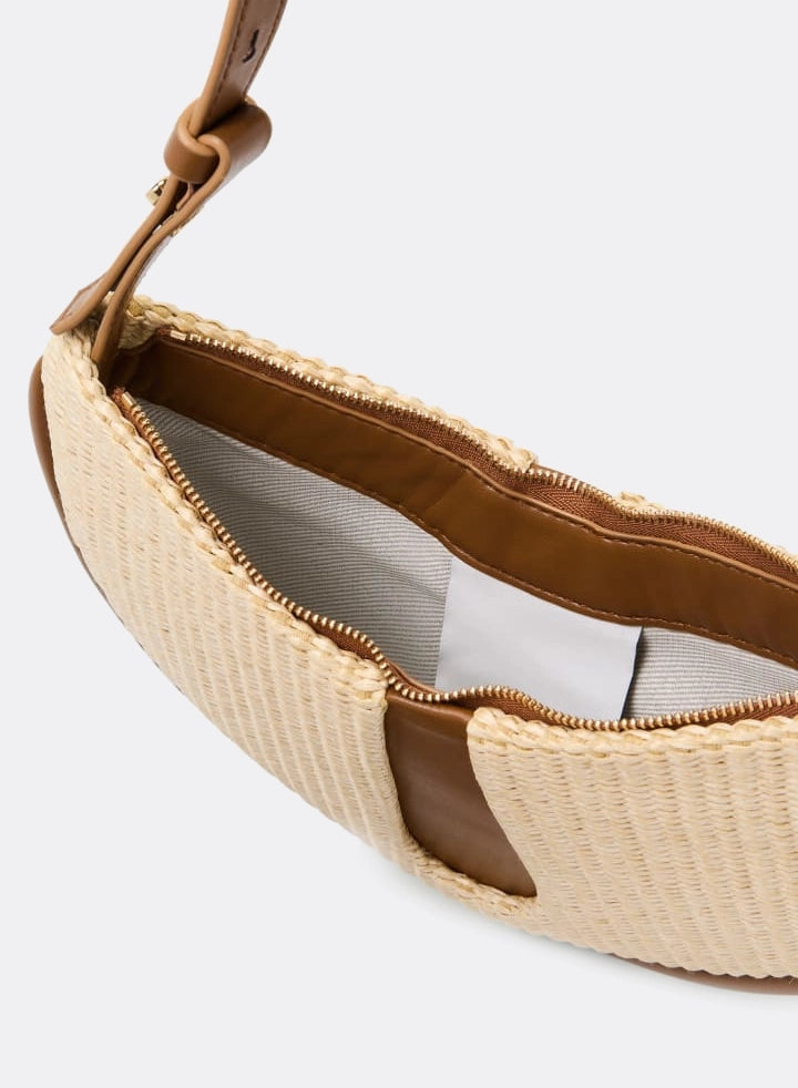 Themoirè EBE STRAW SHELL/CARAMEL