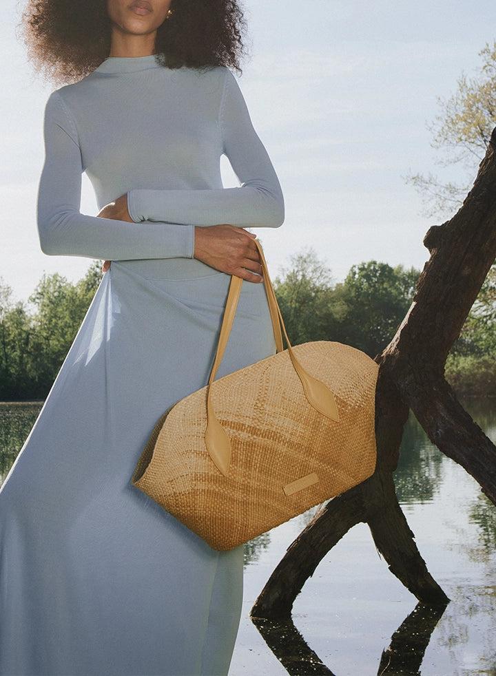 Themoirè FLOR STRAW DEGRADÈ CHAITEA / NATURAL