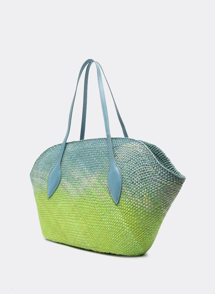 Themoirè FLOR STRAW DEGRADÈ TORMALINE / TEA TREE