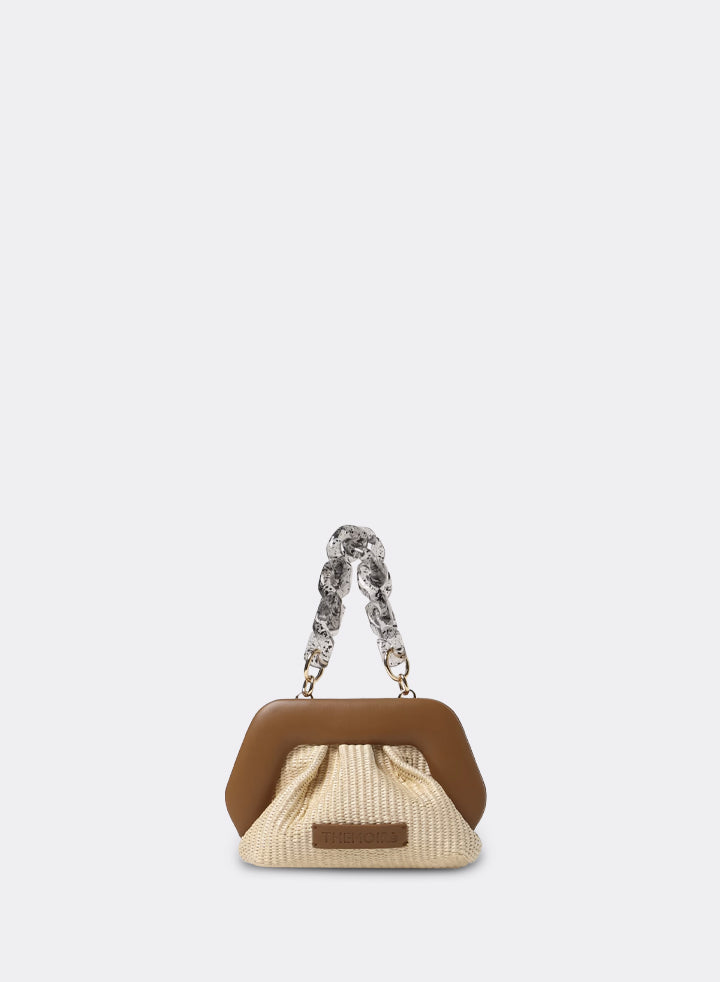 Themoirè GEA STRAW SHELL / CARAMEL
