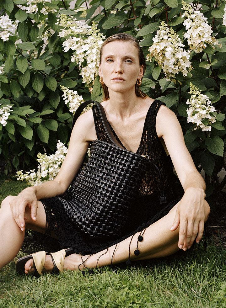 Themoirè PHOEBE KNOTS BLACK