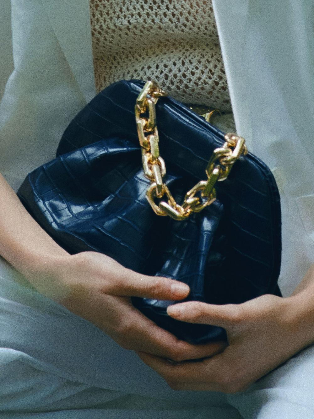 Themoirè TIA CROCO OCEAN DEEP