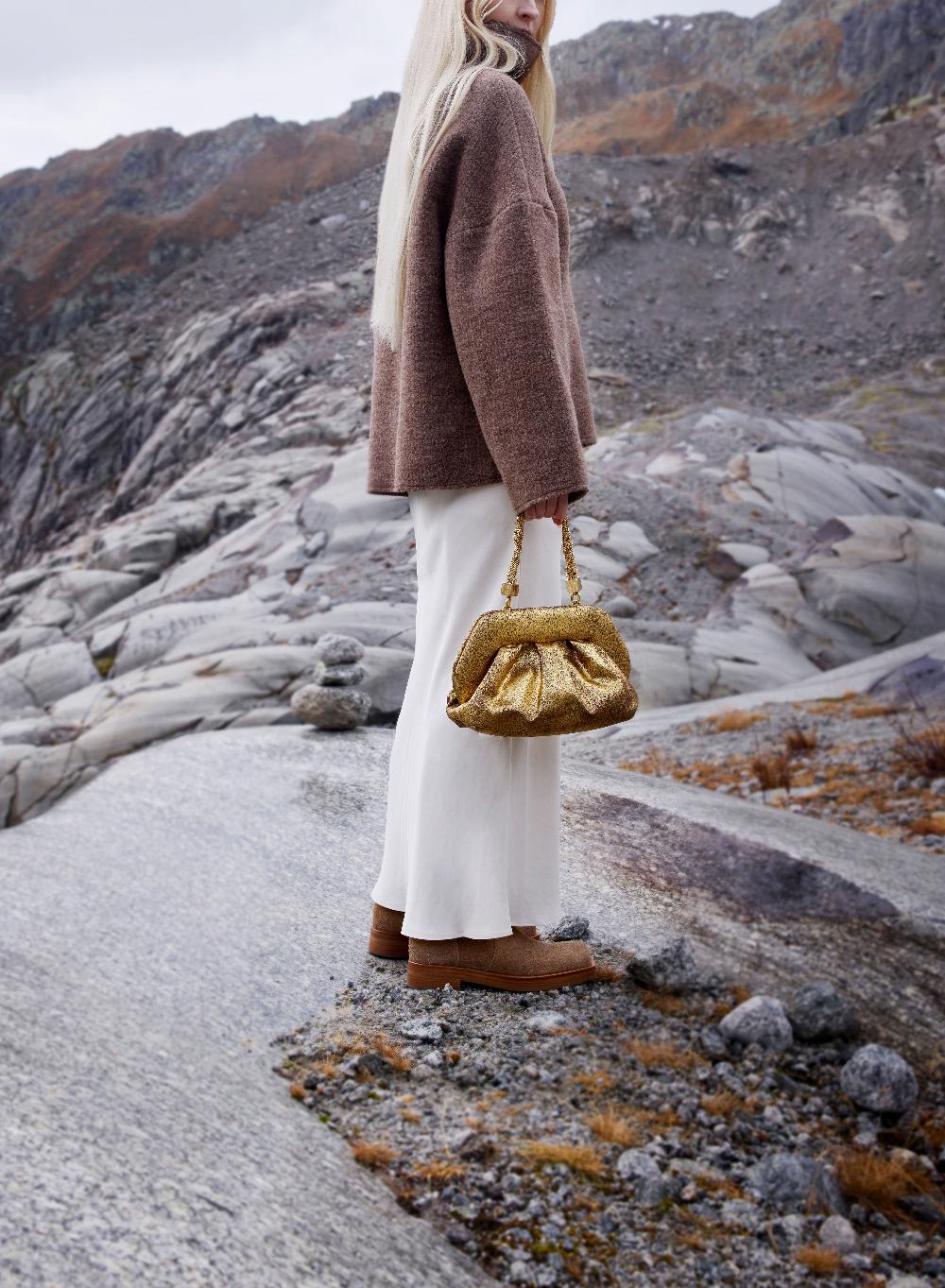 Themoirè TIA PALMA GOLD