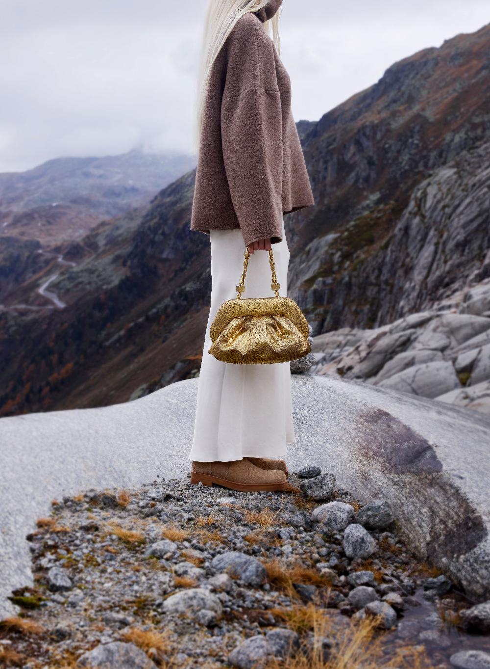 Themoirè TIA PALMA GOLD