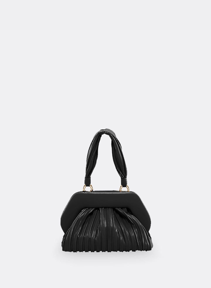 Themoirè TIA PLISSÈ BLACK