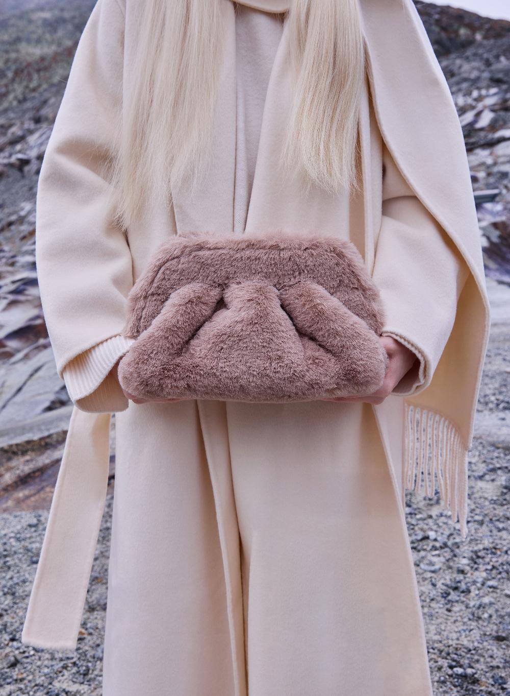 Themoirè TIA RE-FUR PRALINE