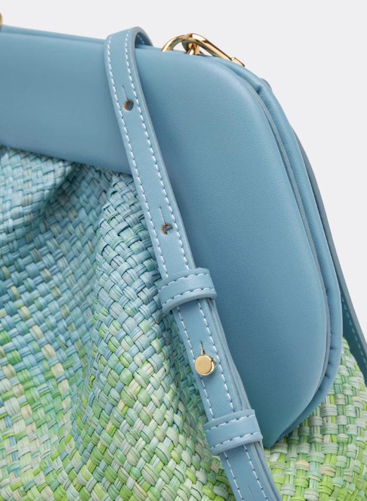 Themoirè TIA STRAW DEGRADÈ TORMALINE / TEA TREE