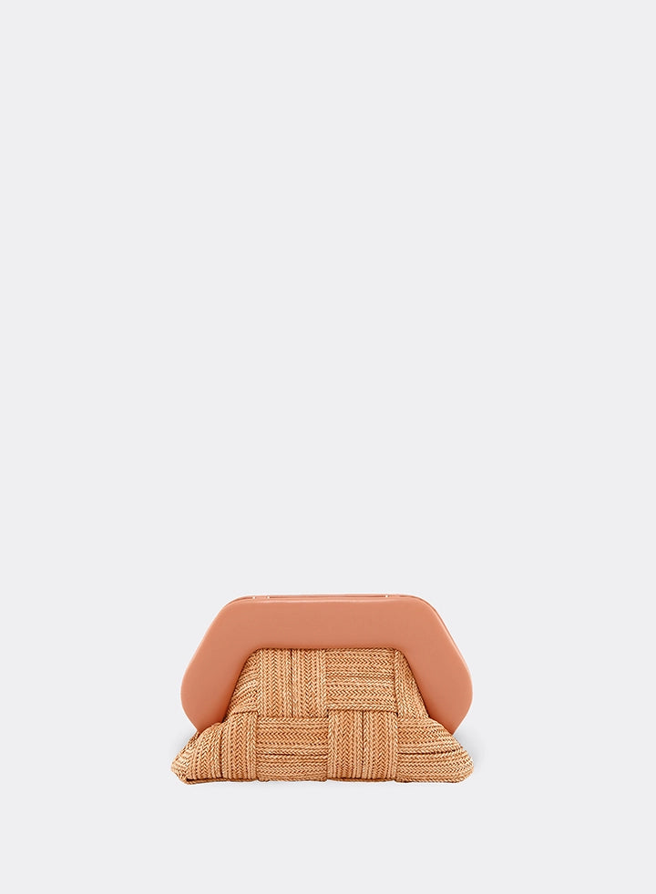 Themoirè TIA WEAVED STRAW APRICOT