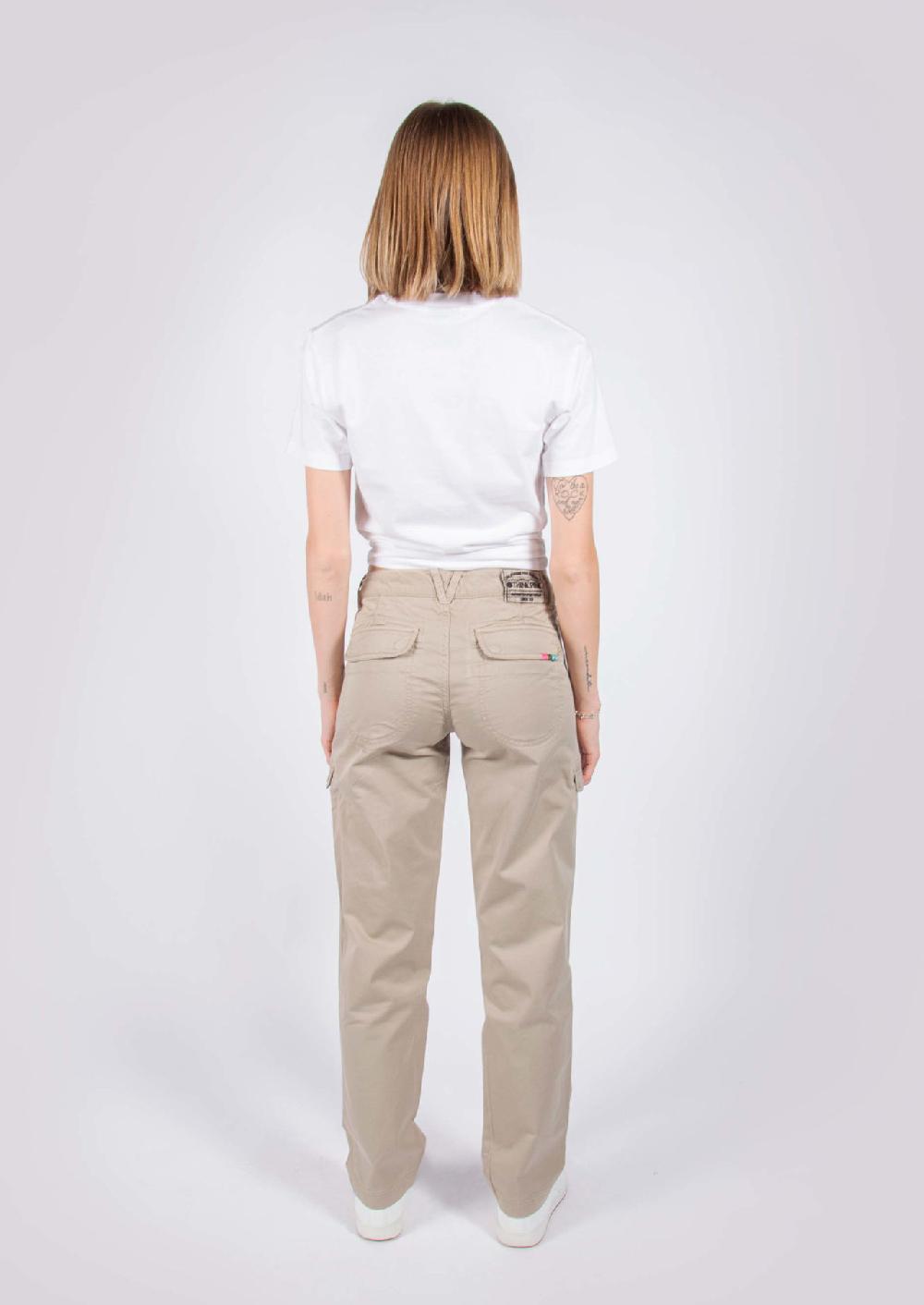 Think Pink Pantaloni Lunghi Donna Con Tasconi Ss1604