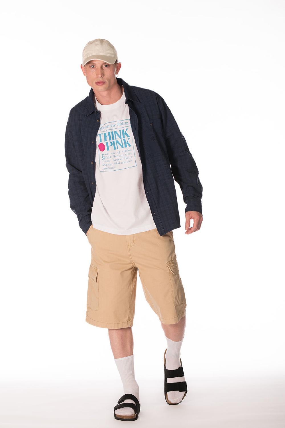 Think Pink Camicia Unisex A Quadri Tpm401s24