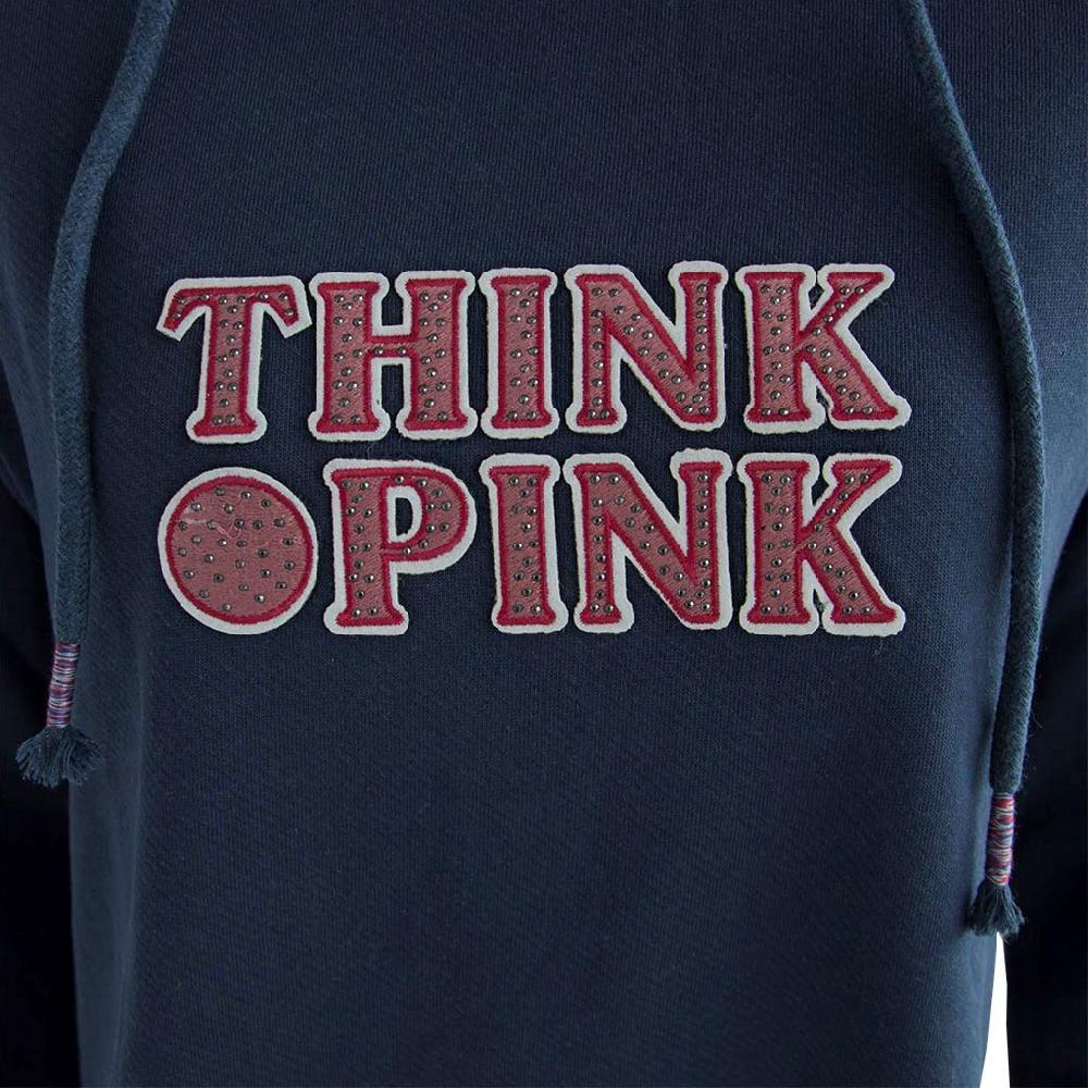 Think Pink Felpa Donna Con Cappuccio Fw1601