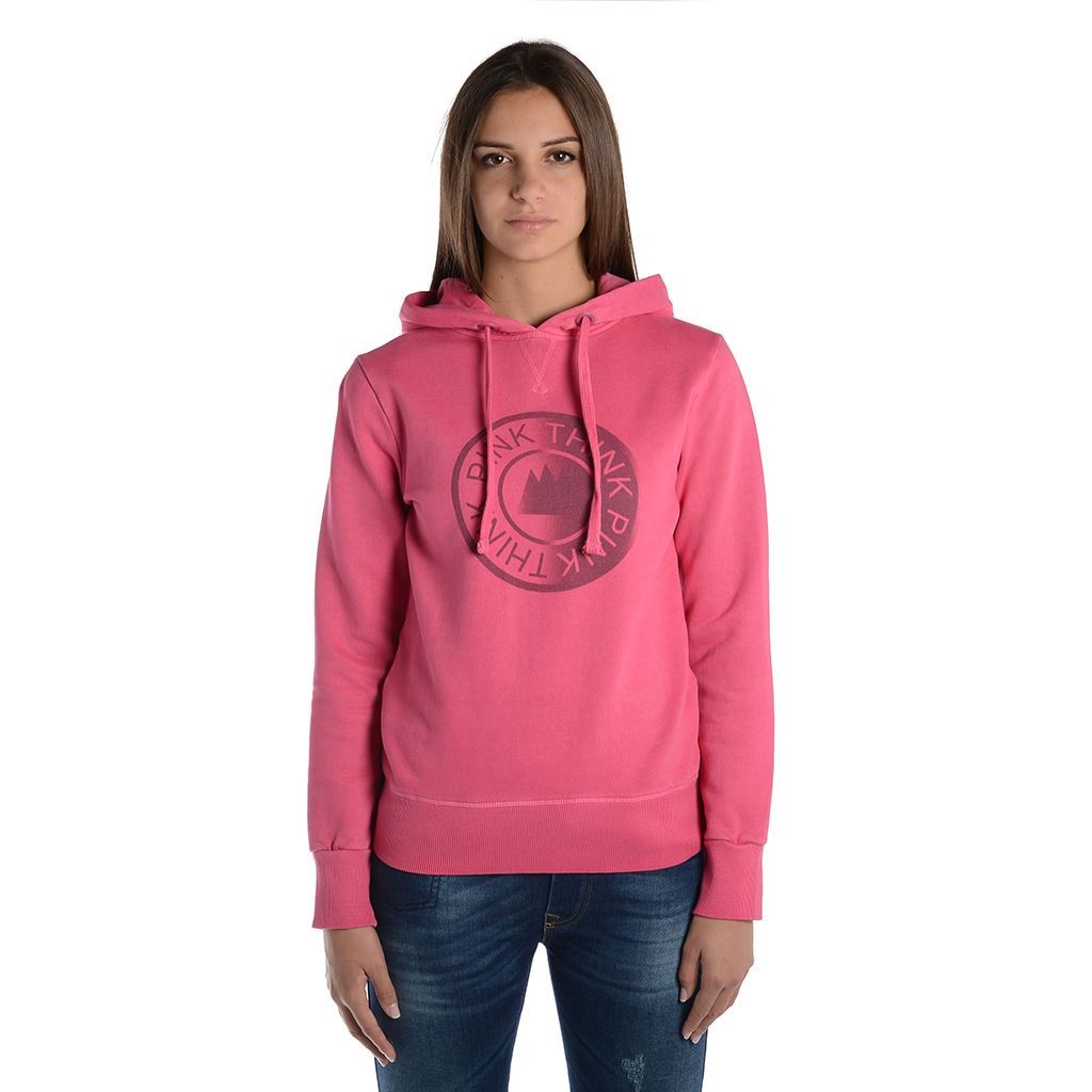 Think Pink Felpa Donna Con Cappuccio Fw1805