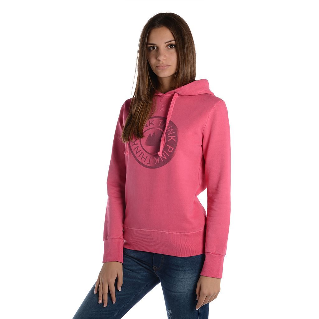 Think Pink Felpa Donna Con Cappuccio Fw1805