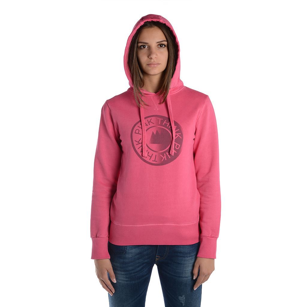 Think Pink Felpa Donna Con Cappuccio Fw1805