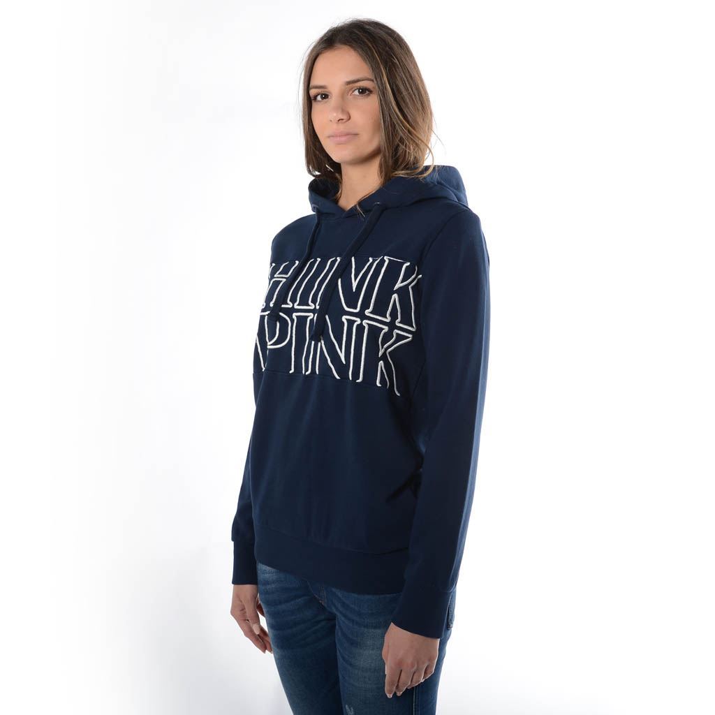 Think Pink Felpa Donna Con Cappuccio Ss1901