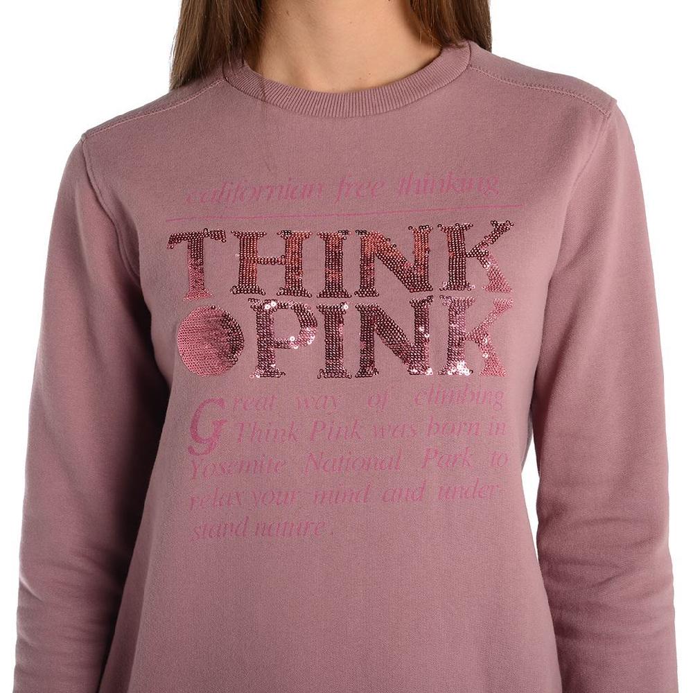 Think Pink Felpa Donna Girocollo Fw1800