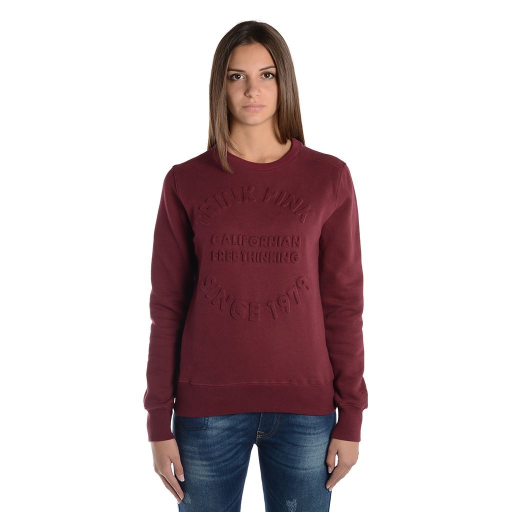 Think Pink Felpa Donna Girocollo Fw1801