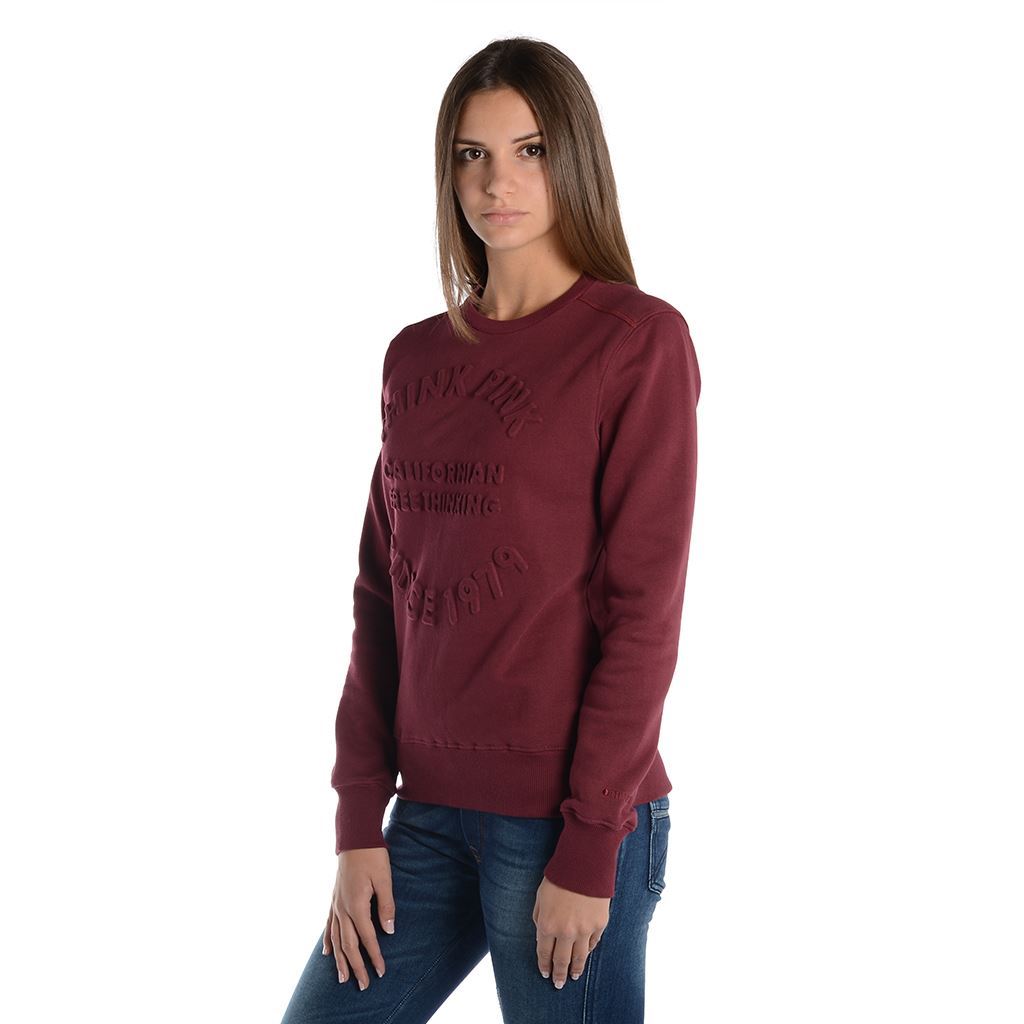 Think Pink Felpa Donna Girocollo Fw1801