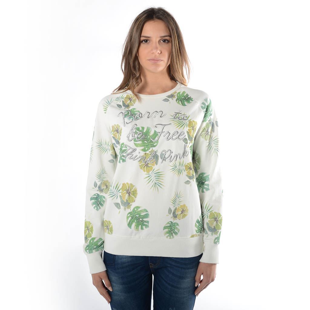 Think Pink Felpa Donna Girocollo Ss1906