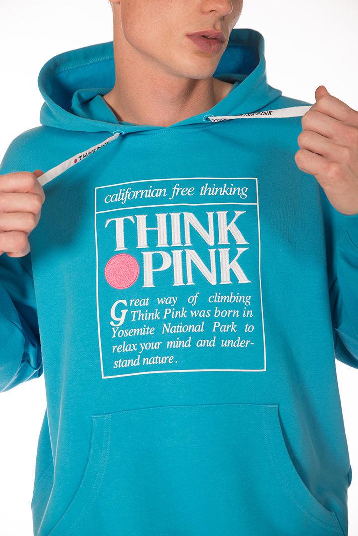 Think Pink Felpa Unisex Con Cappuccio Tpm250s24
