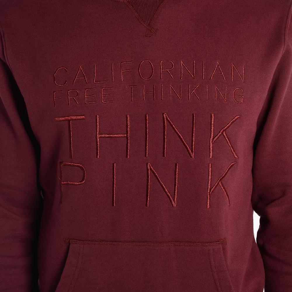 Think Pink Felpa Uomo Con Cappuccio Fw1802
