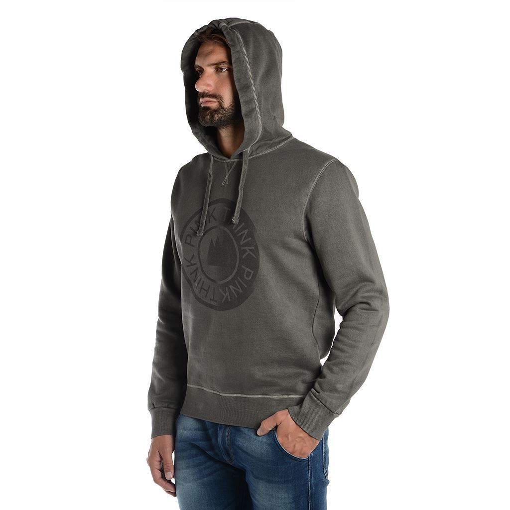 Think Pink Felpa Uomo Con Cappuccio Fw1805