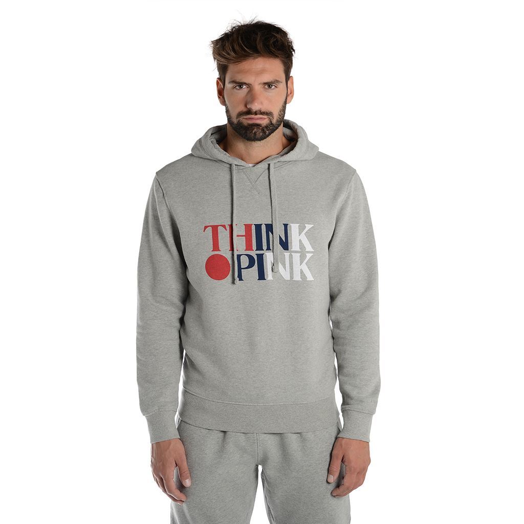 Think Pink Felpa Uomo Con Cappuccio Fw1812