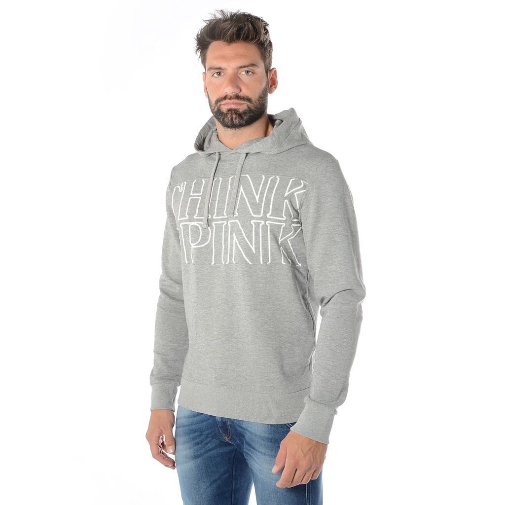 Think Pink Felpa Uomo Con Cappuccio Ss1901