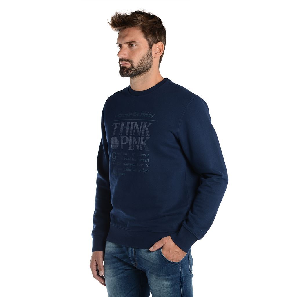 Think Pink Felpa Uomo Girocollo Fw1800