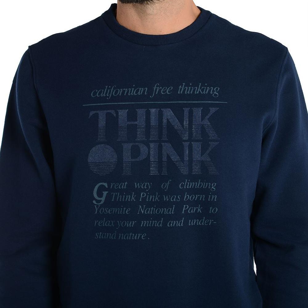 Think Pink Felpa Uomo Girocollo Fw1800