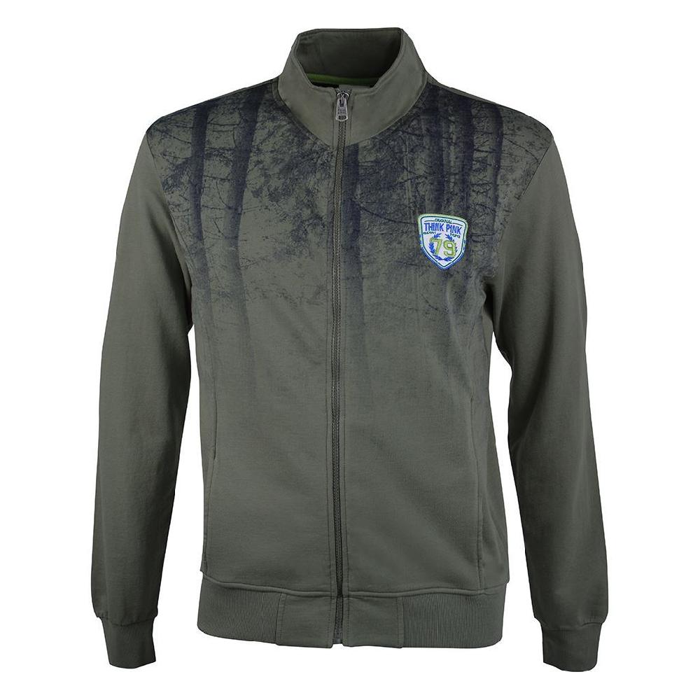 Think Pink Felpa Uomo Zip Ss1703