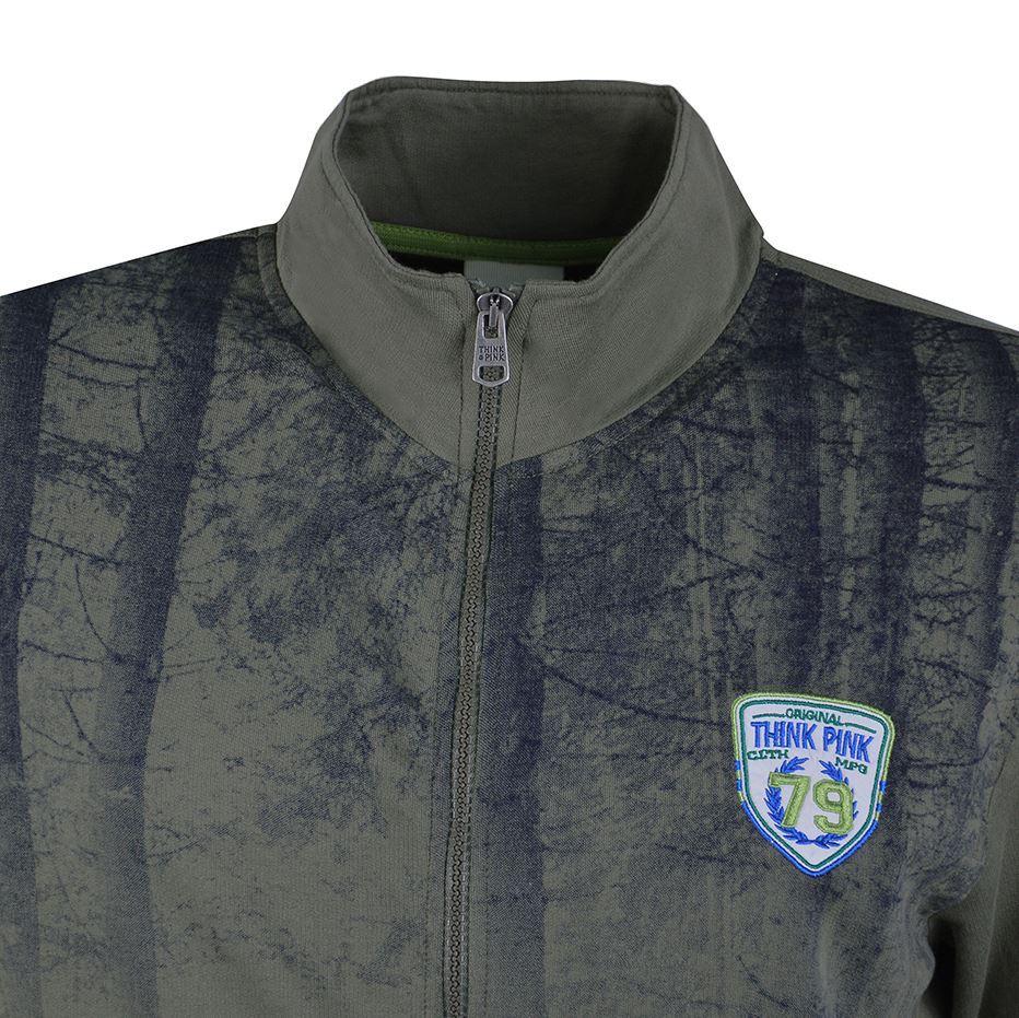 Think Pink Felpa Uomo Zip Ss1703