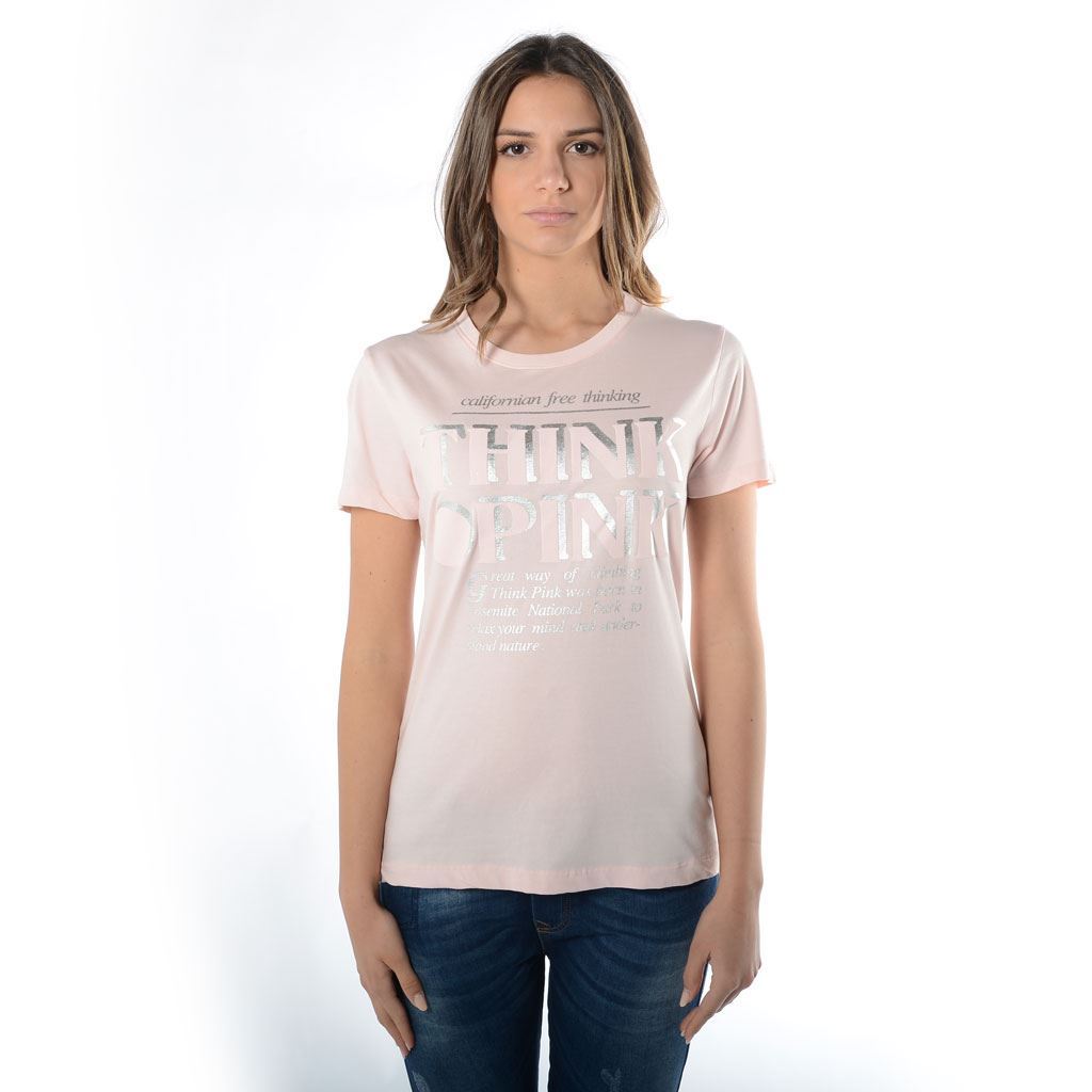 Think Pink T-shirt Donna Manica Corta ss1900