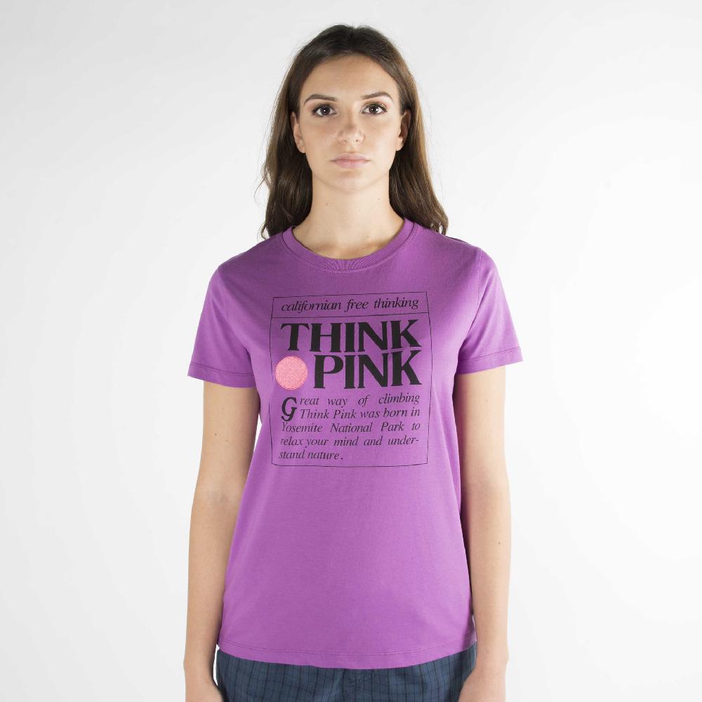 Think Pink T-shirt Donna Manica Corta Ss2000