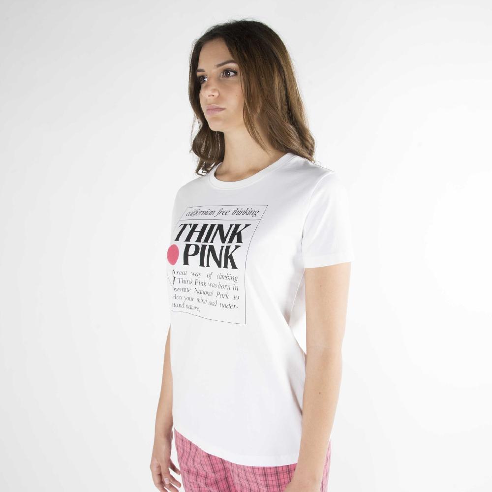 Think Pink T-shirt Donna Manica Corta Ss2000