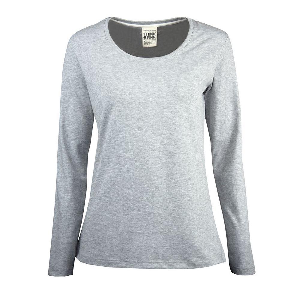 Think Pink T-shirt Donna Manica Lunga Fw1701