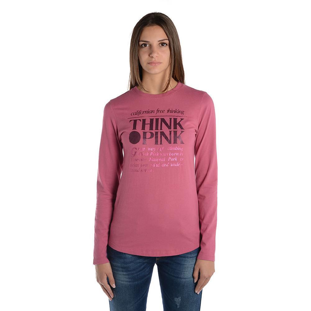 Think Pink T-shirt Donna Manica Lunga Fw1800