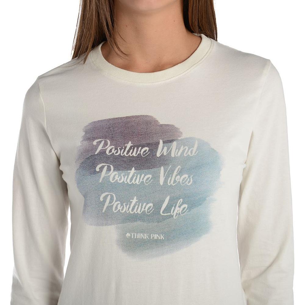 Think Pink T-shirt Donna Manica Lunga Fw1802