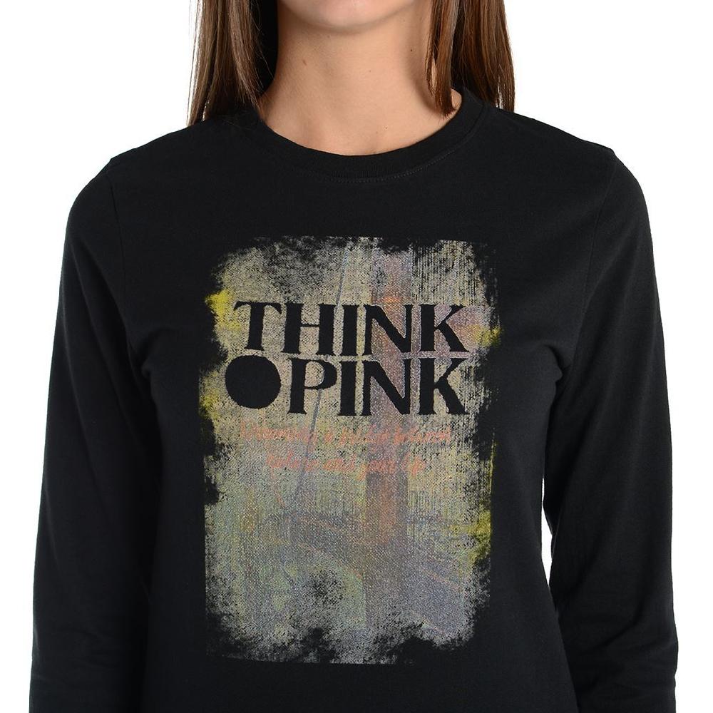 Think Pink T-shirt Donna Manica Lunga Fw1805