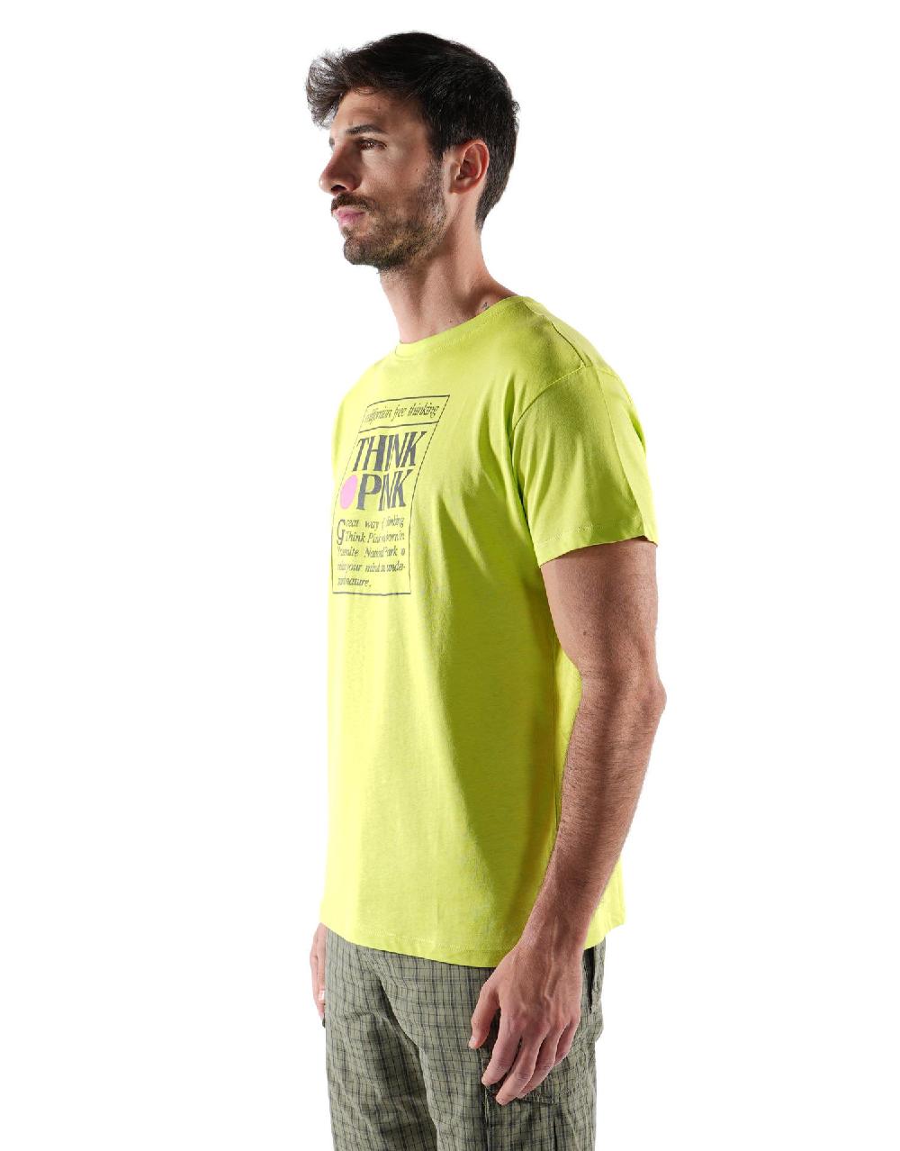 Think Pink T-shirt Uomo Manica Corta Ss2200