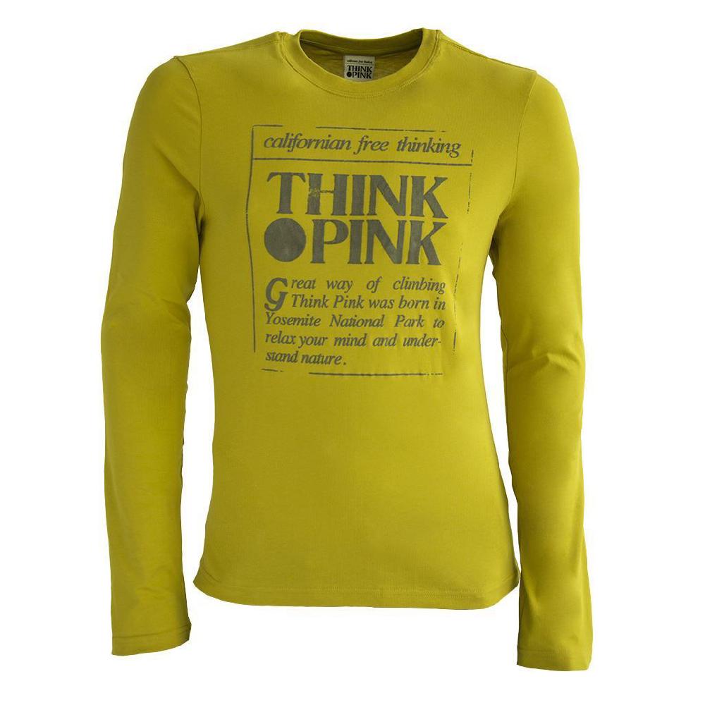Think Pink T-shirt Uomo Manica Lunga Fw1600